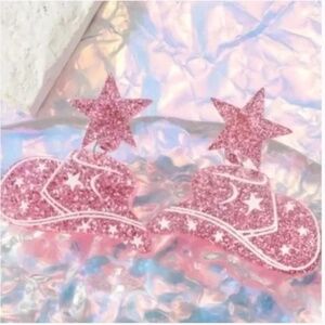 ❤️ FREE Sparkle Cowboy Hat Nashville Country Rock Party Vaca Girly Hip Earrings